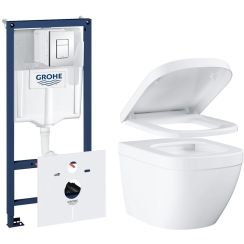 Set záchodová mísa Grohe Euro Ceramic 3920600H, záchodové prkénko Grohe Euro Ceramic 39330001