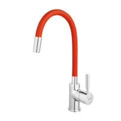 Novaservis Ferro 70710 kuchyňská baterie stojící chrom-červená 70710,0CV