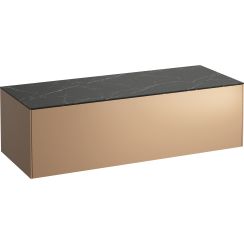 Laufen Sonar skříňka s deskou 117.5x45.5x34 cm pod umyvadlo závěsná černá-měděná H4054200341411