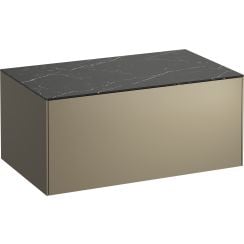 Laufen Sonar skříňka s deskou 77.5x45.5x34 cm pod umyvadlo závěsná černá H4054100341421
