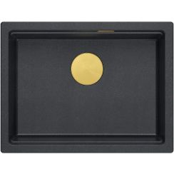 Quadron Logan dřez graniteq 56x45 cm černá-šedá/grafitová/onyx HQJ6045U8_PVDG1_U