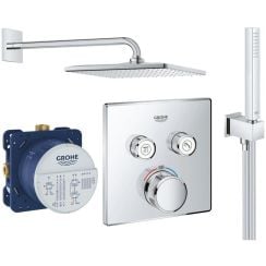 Sada vanová baterie Grohe Grohtherm SmartControl 29124000, hlavová sprchá s ramenem Grohe Rainshower 26564000, 26405000, 35600000