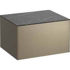 Laufen Sonar skříňka s deskou 57.7x45.5x34 cm pod umyvadlo závěsná černá H4054000341421