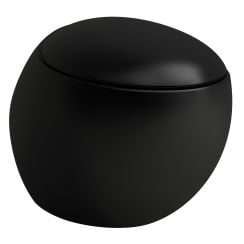 Laufen Il Bagno Alessi záchodová mísa závěsná bez splachovacího kruhu černá mat H8209717160001