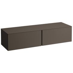 Laufen Il Bagno Alessi skříňka s deskou 160x50x37 cm pod umyvadlo závěsná kaštanová H4303300974291