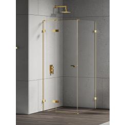 New Trendy Eventa Gold Shine sprchový kout 120x80 cm obdélníkový zlatá lesk/průhledné sklo EXK-4714