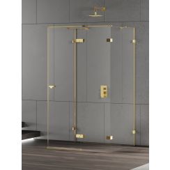 New Trendy Eventa Gold Shine sprchový kout 120x90 cm obdélníkový zlatá lesk/průhledné sklo EXK-4813