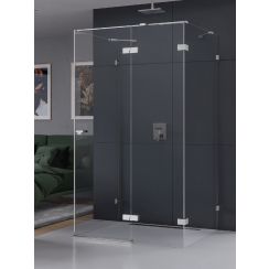 New Trendy Eventa sprchový kout 90x80 cm obdélníkový chrom lesk/průhledné sklo EXK-4578