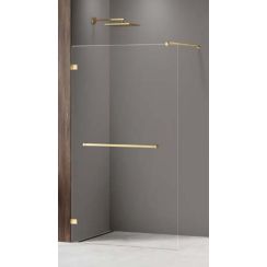 New Trendy Avexa Gold Shine sprchová zástěna 90 cm zlatá lesk/průhledné sklo EXK-7080