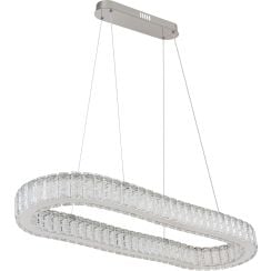 Globo Lighting Mucky závěsné svítidlo 1x58 W chrom-křišťálová 67162-58