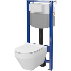 Cersanit Crea sada podomítkový wc modul + mísa + prkénko S701-807