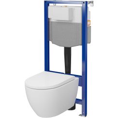 Cersanit Zen sada podomítkový wc modul + mísa + prkénko S701-799