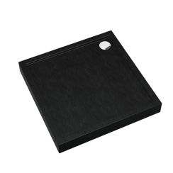 Schedline Cameron Black Stone čtvercová sprchová vanička 80x80 cm černá 3ST.C1K-8080/C/ST