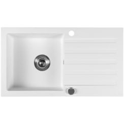 Sapho granitový dřez 78x44 cm bílá GR7201