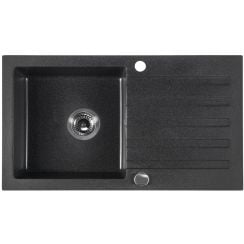 Sapho granitový dřez 78x44 cm černá GR7204