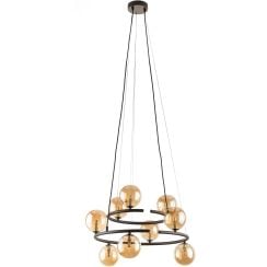 TK Lighting Anabelle závěsné svítidlo x6 W hnědá-jantarová 6587