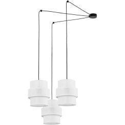 TK Lighting Calisto závěsné svítidlo 3x15 W bílá-černá 5975