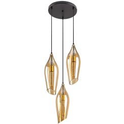 Rabalux Bellini závěsné svítidlo 3x60 W černá 72203
