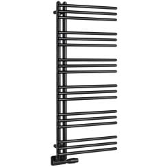 Aqualine Poseidon koupelnový radiátor žebříkový 114x45 cm černá PS411B