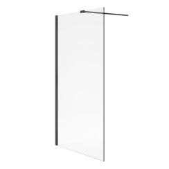 Excellent Vidoq sprchová zástěna walk-in 120 cm černá matný/průhledné sklo KAEX.1506.1200.LP.BL