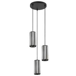 Rabalux Veness závěsné svítidlo 3x40 W černá-kouřová 72255