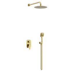 Excellent Clever 2.0 sprchová sada pod omítku s dešťovou sprchou zlatá AREX.SET4145GB