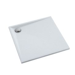 Schedline Libra White Stone čtvercová sprchová vanička 90x90 cm bílá 3SP.L1K-9090/B/ST