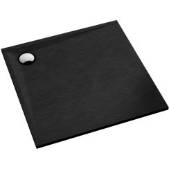 Schedline Libra Black Stone čtvercová sprchová vanička 90x90 cm černá 3SP.L1K-9090/C/ST