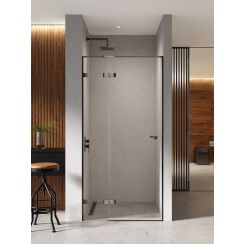 New Trendy Eventa Black Chrome sprchové dveře 80 cm sklopné černá lesk/průhledné sklo EXK-6127