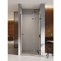 New Trendy Eventa Black Chrome sprchové dveře 120 cm sklopné černá lesk/průhledné sklo EXK-6136