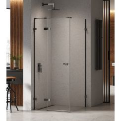 New Trendy Eventa Black Chrome sprchový kout 110x80 cm obdélníkový černá lesk/průhledné sklo EXK-6164