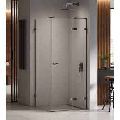 New Trendy Eventa Black Chrome sprchový kout 120x80 cm obdélníkový černá lesk/průhledné sklo EXK-6200