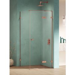 New Trendy Eventa Copper Shine sprchový kout 120x110 cm obdélníkový měděná lesk/průhledné sklo EXK-6428