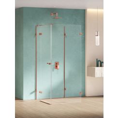 New Trendy Eventa Copper Shine sprchový kout 100x80 cm obdélníkový měděná lesk/průhledné sklo EXK-6501