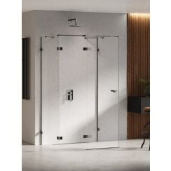 New Trendy Eventa Black Chrome sprchový kout 100x100 cm čtvercový černá lesk/průhledné sklo EXK-6264