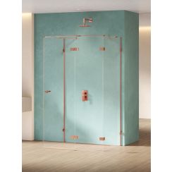 New Trendy Eventa Copper Shine sprchový kout 100x80 cm obdélníkový měděná lesk/průhledné sklo EXK-6478