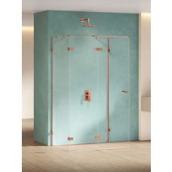 New Trendy Eventa Copper Shine sprchový kout 120x100 cm obdélníkový měděná lesk/průhledné sklo EXK-6495