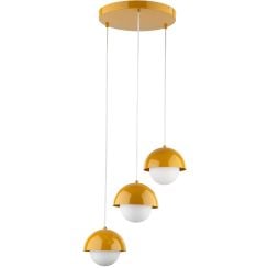 TK Lighting Bono závěsné svítidlo 3x8 W žlutá 10266
