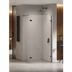 New Trendy Eventa Black Chrome sprchová zástěna walk-in 70 cm černá lesk/průhledné sklo EXK-6307