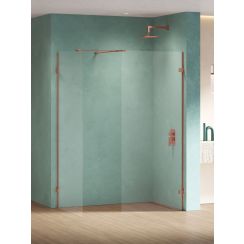 New Trendy Eventa Copper Shine sprchový kout walk-in 120x100 cm měděná lesk/průhledné sklo EXK-6572