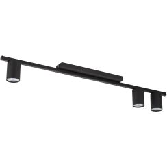 TK Lighting Logan stropní světlo 3x10 W černá 4565