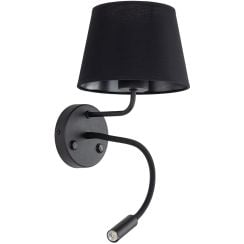 TK Lighting Maja nástěnné svítidlo 2x15 W černá 10081