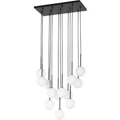 TK Lighting Martin závěsné svítidlo x6 W bílá-černá 10079