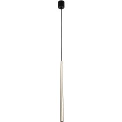 TK Lighting Piano závěsné svítidlo 1x8 W černá-zlatá 10116