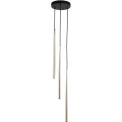 TK Lighting Piano závěsné svítidlo 3x8 W černá-zlatá 10117