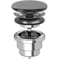 Villeroy & Boch špunt do umyvadla černá 680800R7