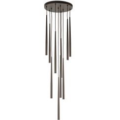 TK Lighting Piano závěsné svítidlo x8 W hnědá 10110
