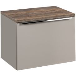 Comad Santa Fe Taupe skříňka s deskou 60x46x46 cm pod umyvadlo závěsná šedá SET-SFT B 60CM