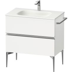 Duravit Sivida skříňka 81x47.7x59.2 cm pod umyvadlo závěsná bílá-chrom SV4651010180000