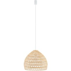 Nowodvorski Lighting Boho závěsné svítidlo 1x25 W bílá-dřevo 11150